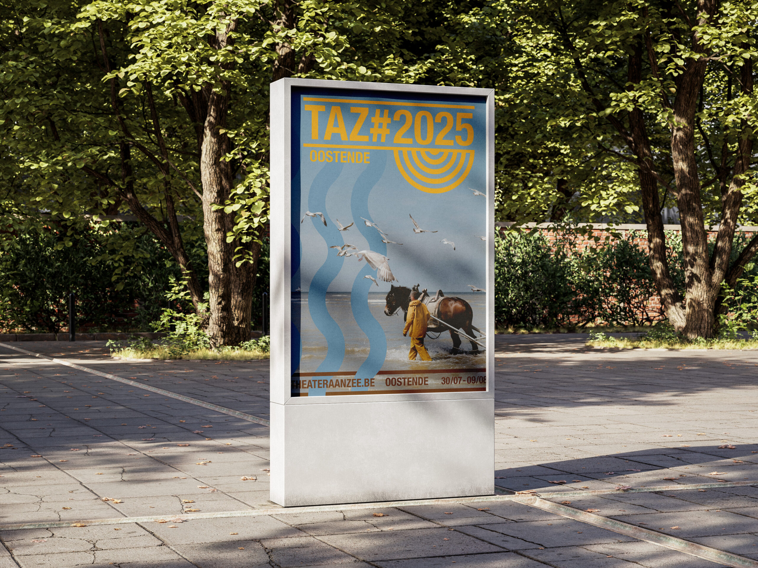 Affiche publication branding theater aan zee in billboard