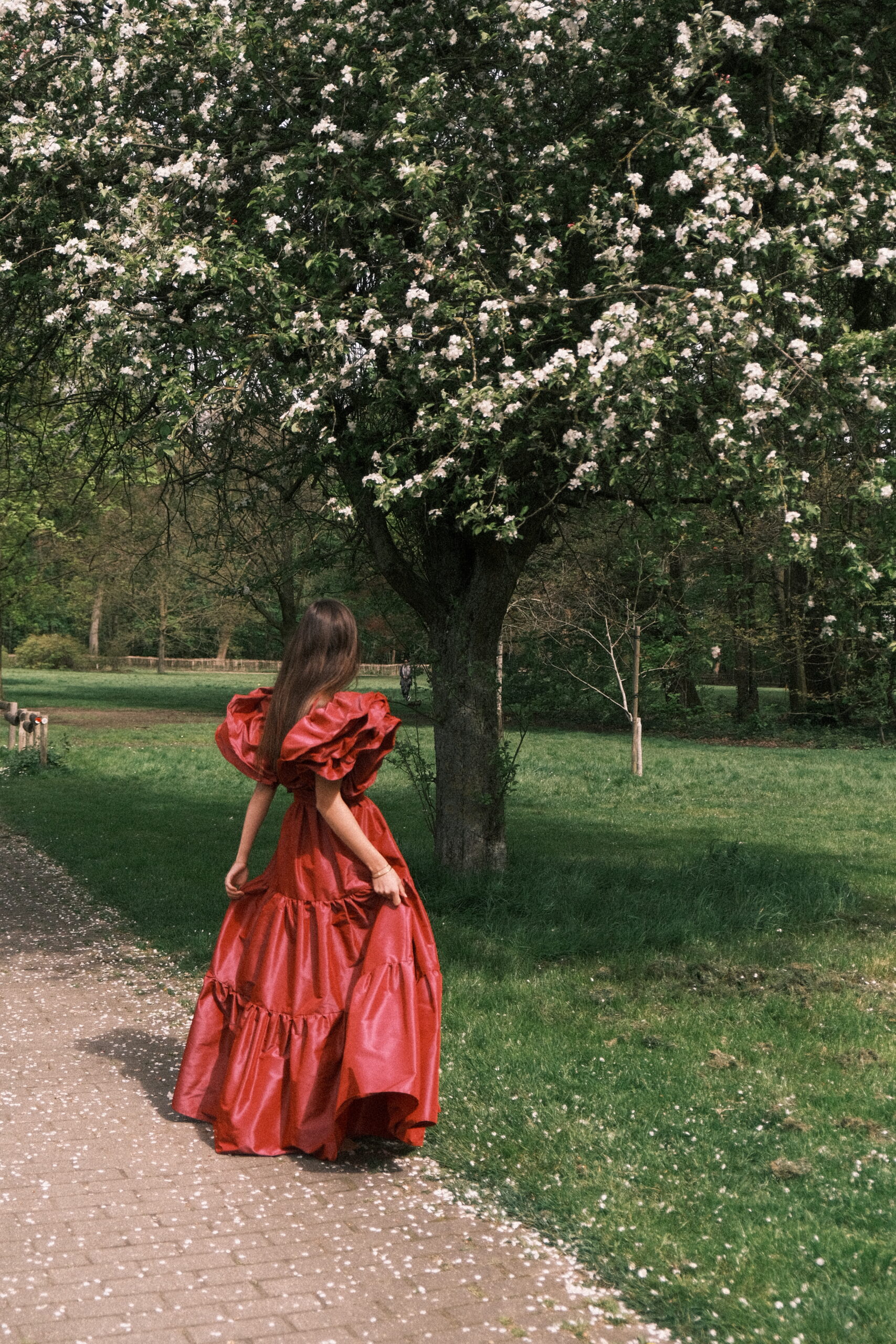 Flower dress handmade by Ines Beels