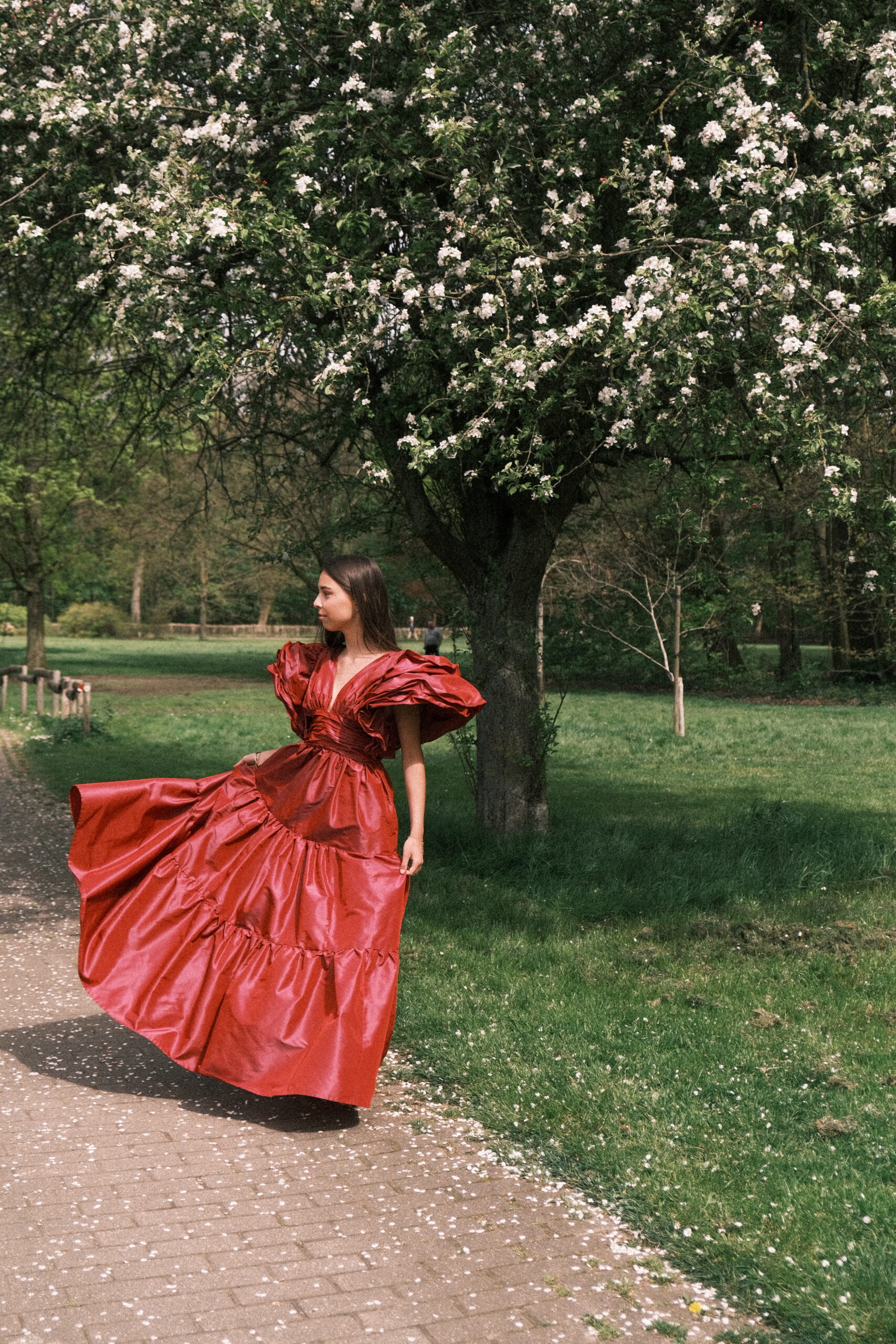 Flower dress handmade by Ines Beels