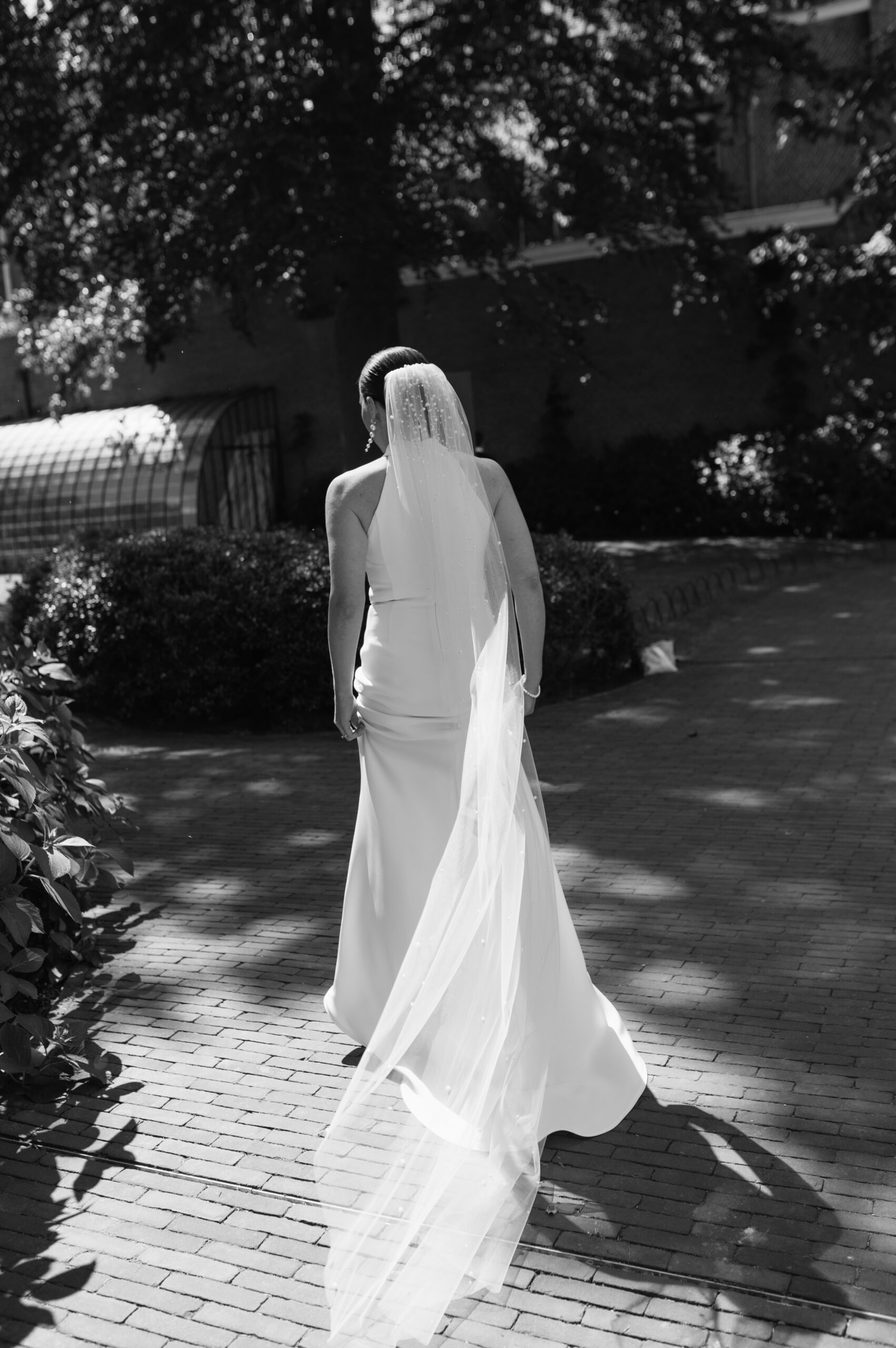 Custom made wedding dress handmade by Ines Beels - final work for the specialisation in haute couture