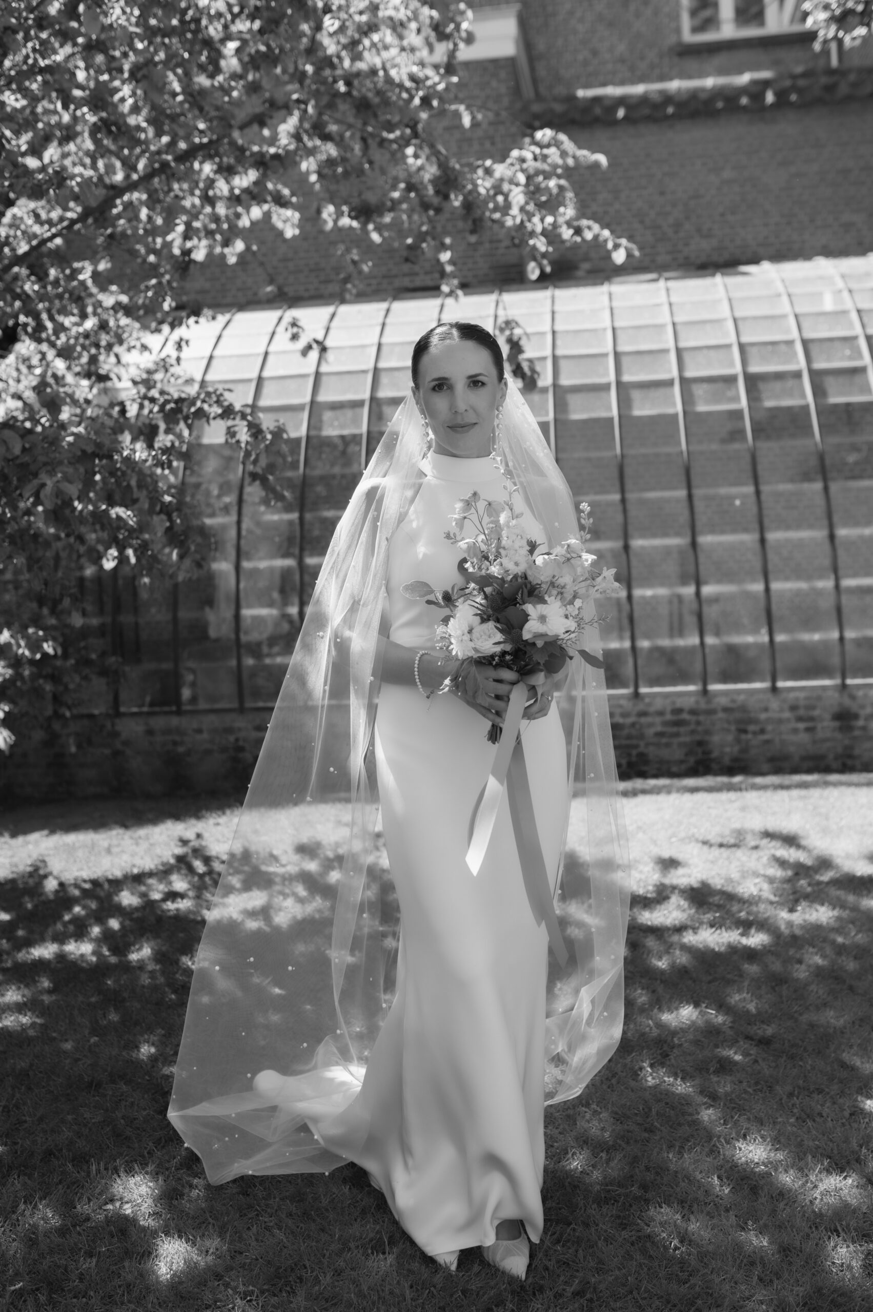 Custom made wedding dress handmade by Ines Beels - final work for the specialisation in haute couture