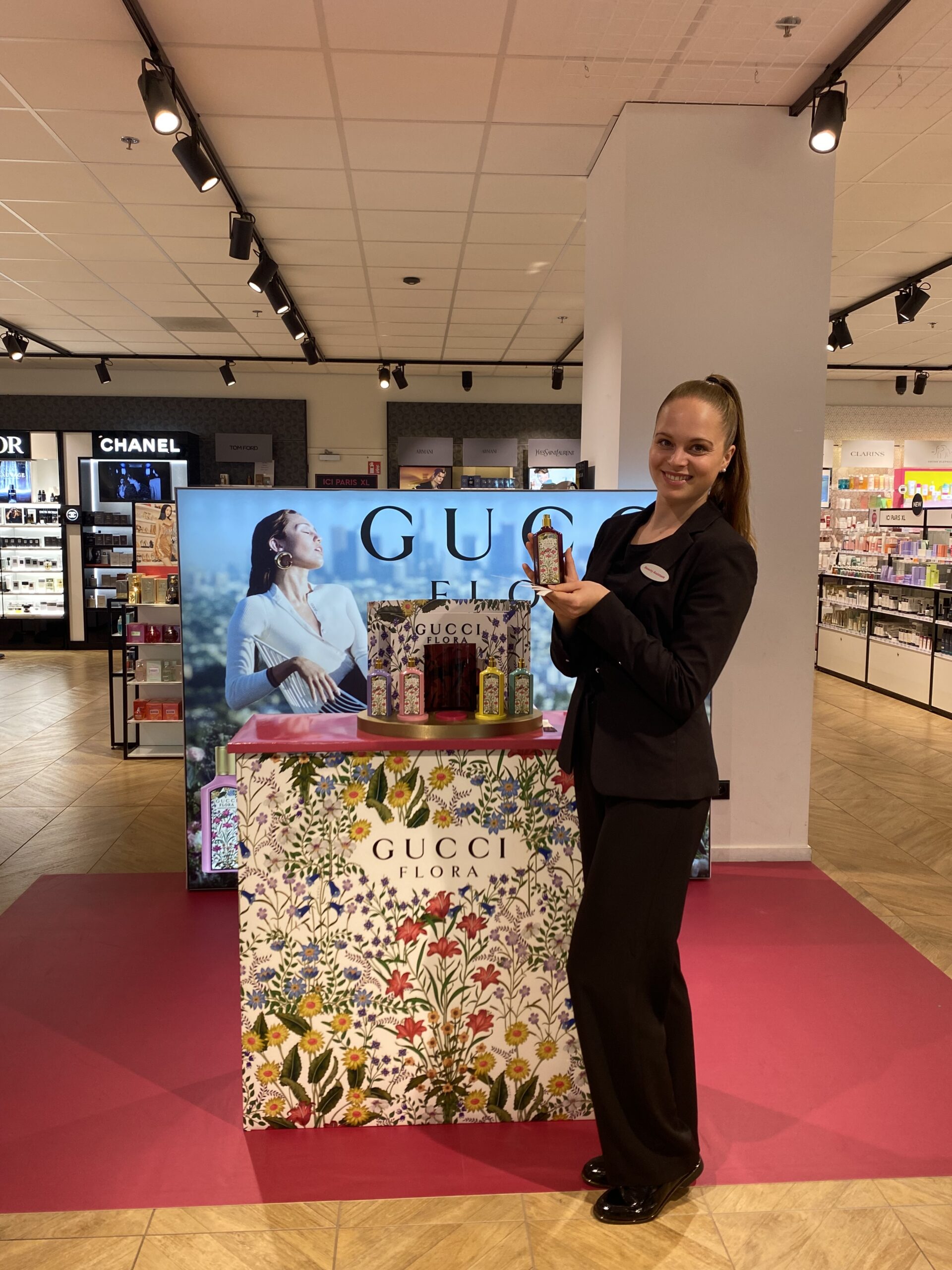 Charmies Ines working for Gucci