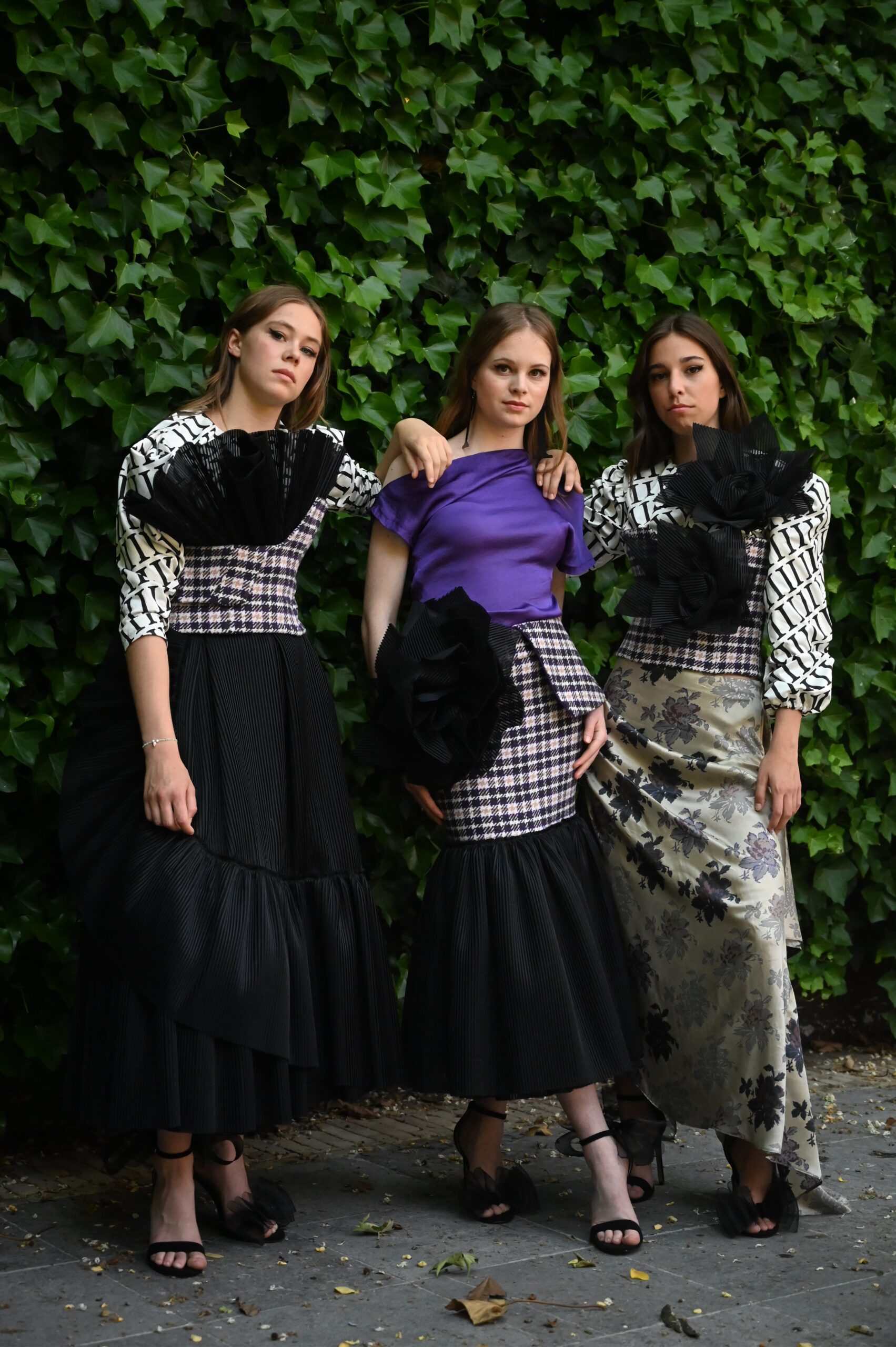 Muzes collection all silhouetes together handmade by Ines Beels